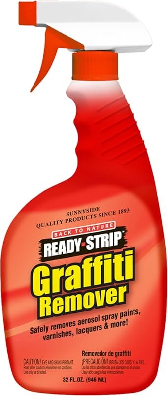 Sunnyside Ready-Strip graffiti remover in quart trigger spray, orange,