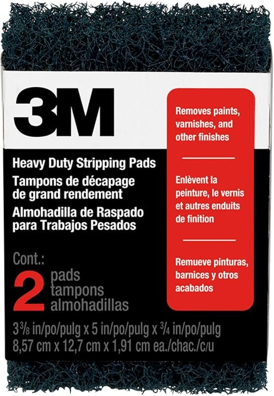 3M Heavy‑Duty Stripping Pads (2‑Pack) – 3¾