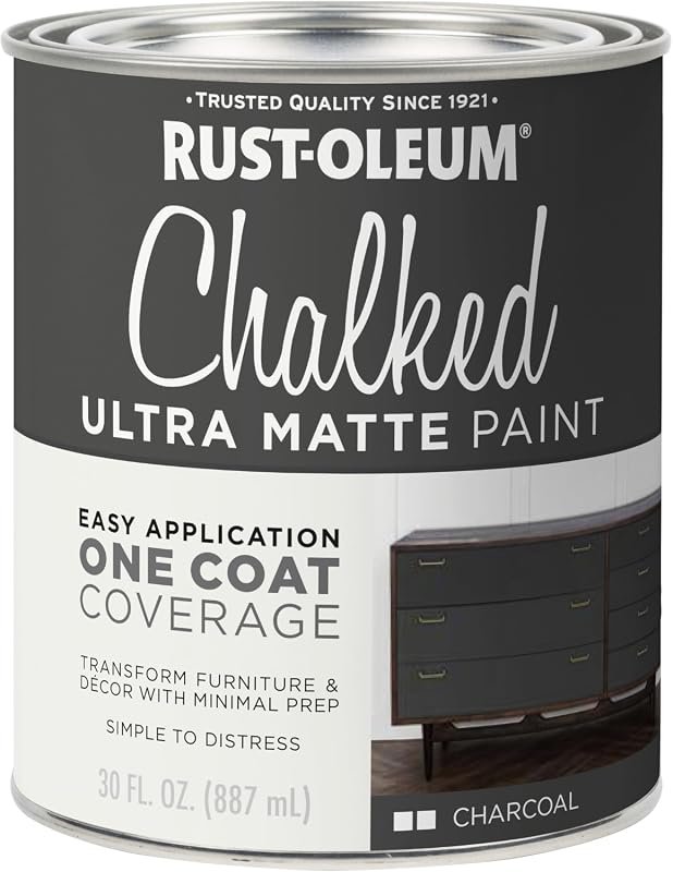 Rust-Oleum Chalked All-in-One Ultra Matte Charcoal Spray Paint for Ind