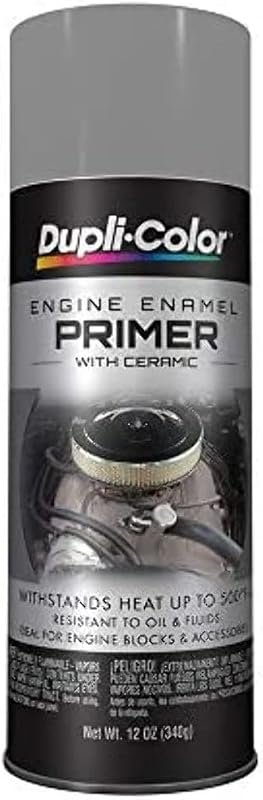 Dupli‑Color Engine Enamel with Ceramic Gray Primer, 12‑oz Aerosol, Cor