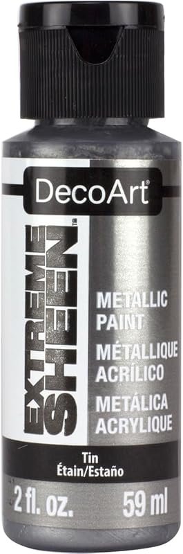 DecoArt Extreme Sheen Metallic Paint in a 2 oz Tin, 2 Fl Oz Bottle