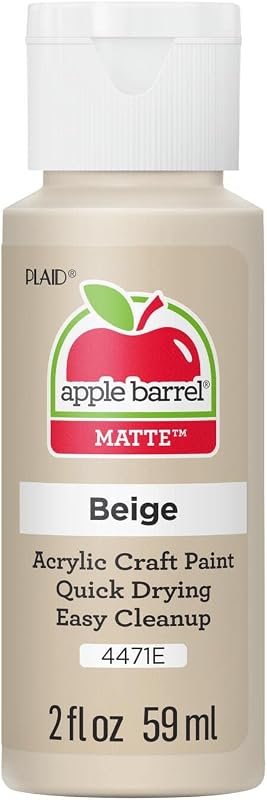 Apple Barrel Acrylic Paint, 2 oz, Assorted Colors, Beige 4471E for Craft Projects
