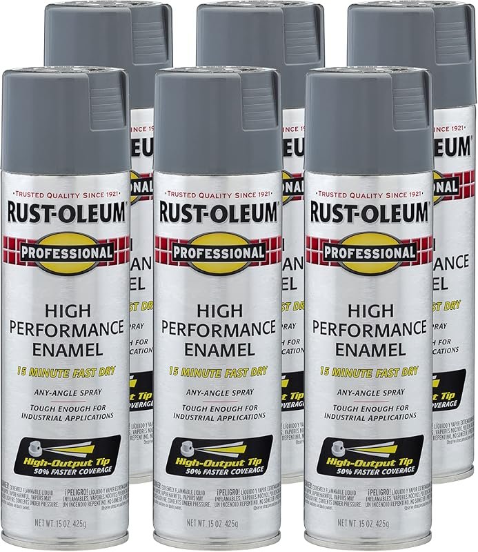 Rust-Oleum 7587838-6PK Professional High-Performance Enamel Spray Pain
