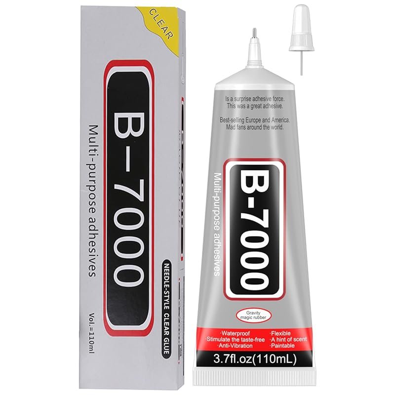 B7000 Rhinestone Clear Glue – 3.7 oz (110 ml) Adhesive for Jewelry, Fa