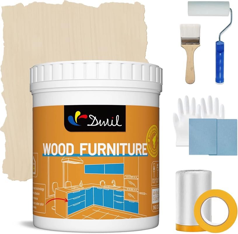 DWIL Amber acrylic wood paint provides semi‑gloss, water‑based, non‑to