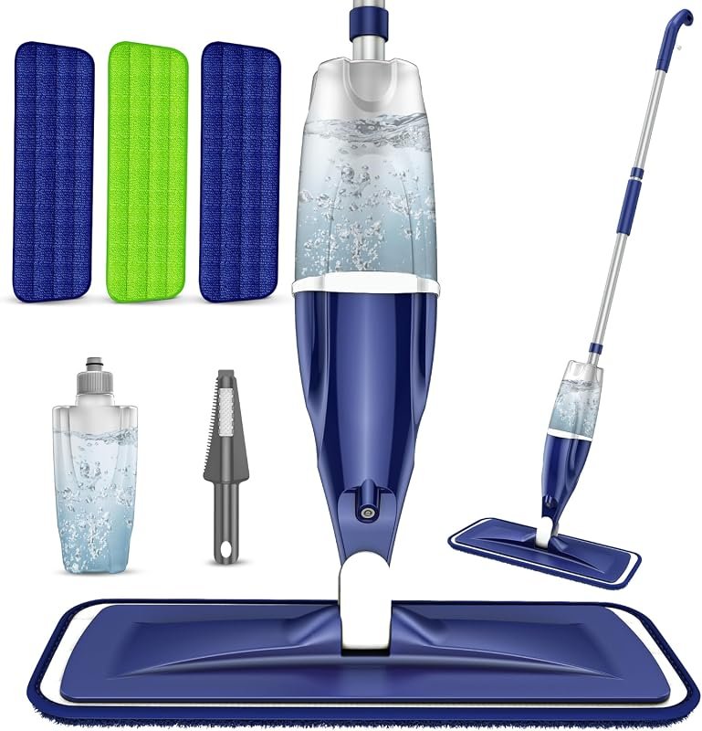 Premium Microfiber Spray Mop – Wet/Dry Cleaning for Hardwood, Tile, La