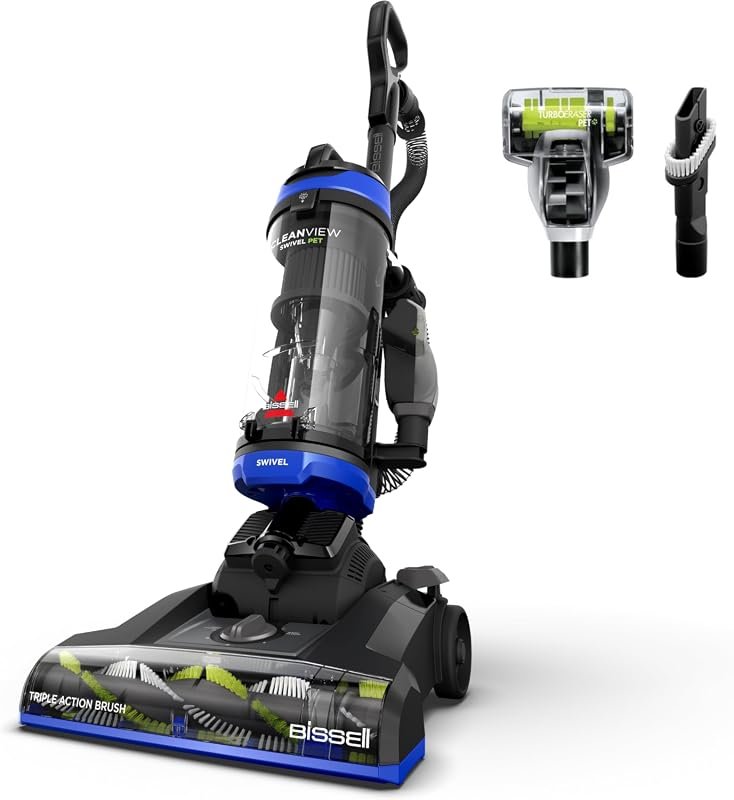 Bissell CleanView Swivel Vacuum with Triple Action Brush Roll, Lightwe