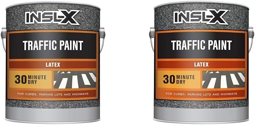 INSL-X Handicap Blue & White Traffic Paint Bundle – 1‑Gallon Acrylic L