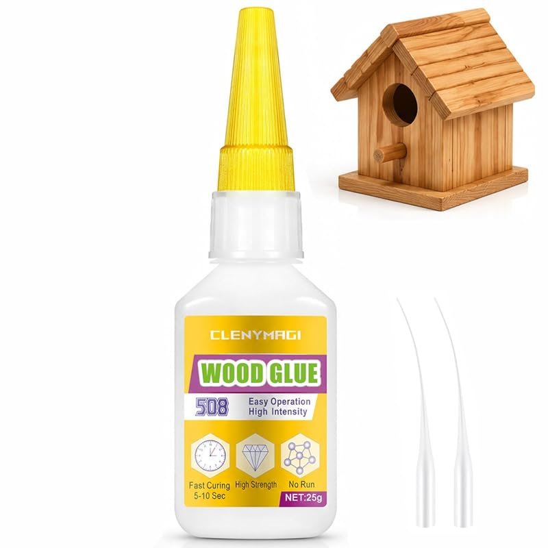 High Strength Clear Wood Glue – 25 g Fast‑Drying, Waterproof, Heat‑Res
