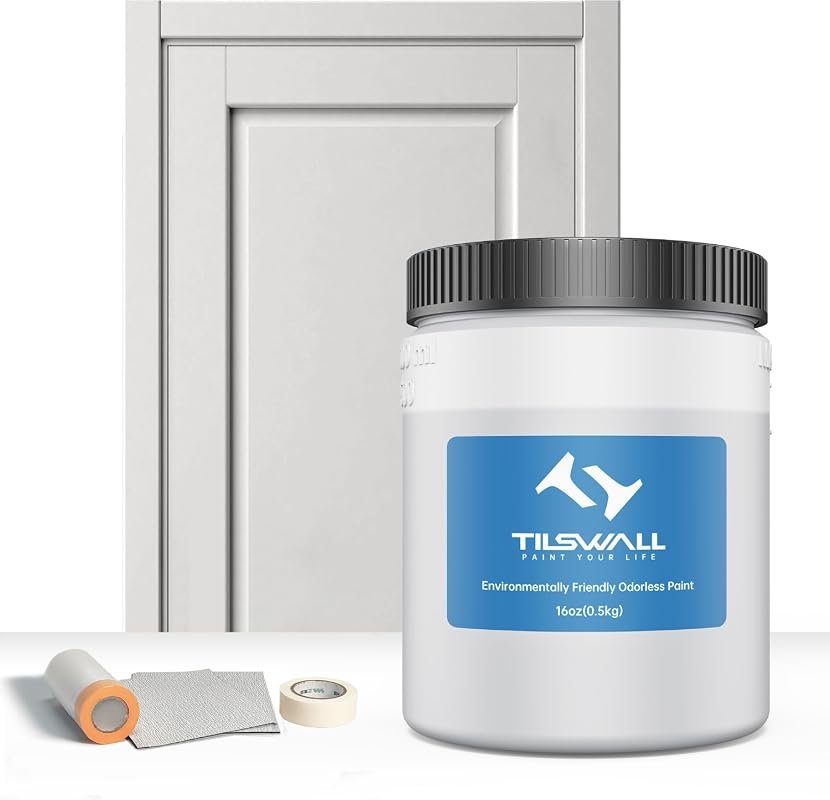 TILSWALL Water-Based Paint in Light Gray Pint Size, No Dilution Needed