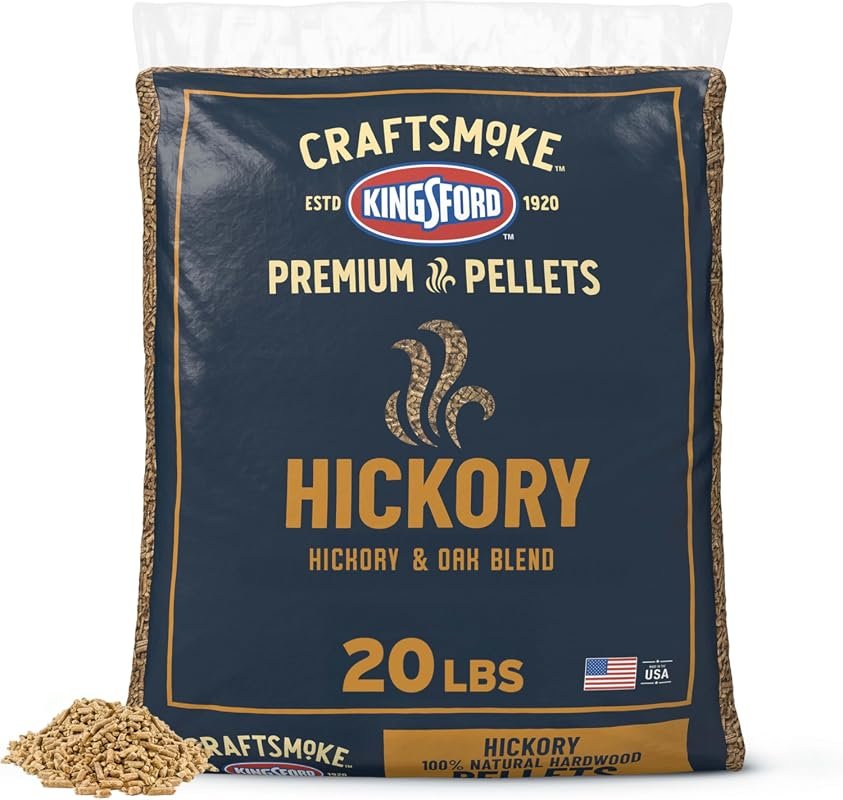 Kingsford Craftsmoke Hickory Wood Pellets – Premium 100% Natural Hardw