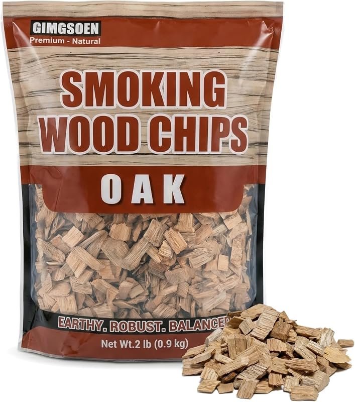 Fire & Flavor Oak Wood Chunks – All‑natural, large pieces give mildly