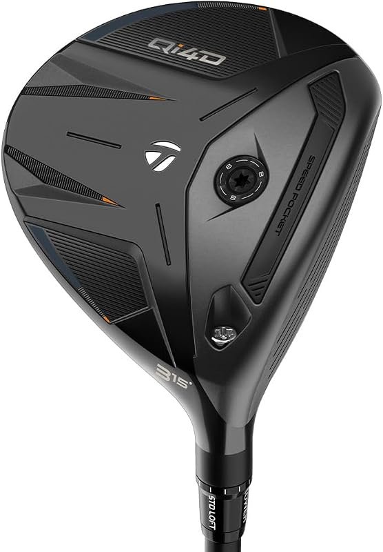 TaylorMade Golf Qi4D Men's Fairway Wood – Optimized Launch, Low Spin,