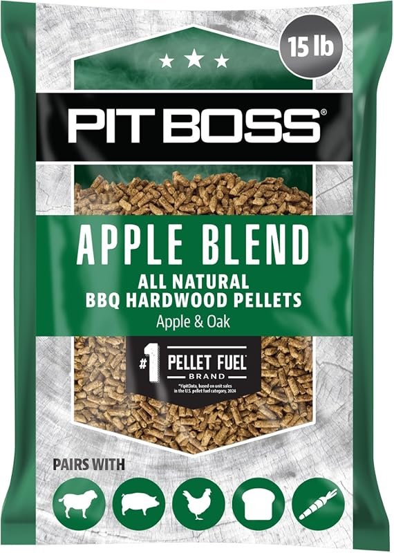 Pit Boss Apple Blend Pellets – 100% All‑Natural, Perfect for Smoking,