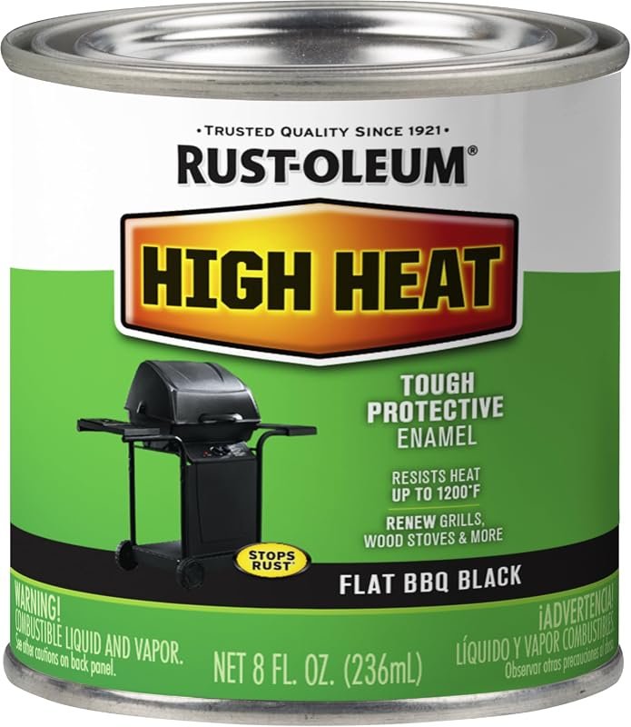 Rust-Oleum High Heat Flat Bar-B-Que Black Enamel Spray Paint for Grill