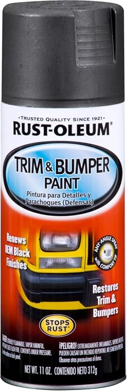 Rust-Oleum 251574 Automotive Trim & Bumper Spray Paint - 11 oz, Black