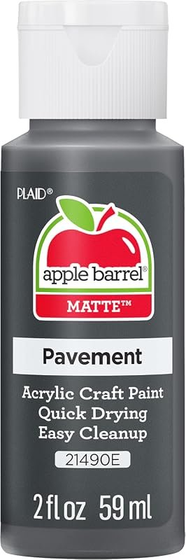 Apple Barrel Acrylic Paint Assorted Colors, 2 oz Bottles, 21490 Pavement