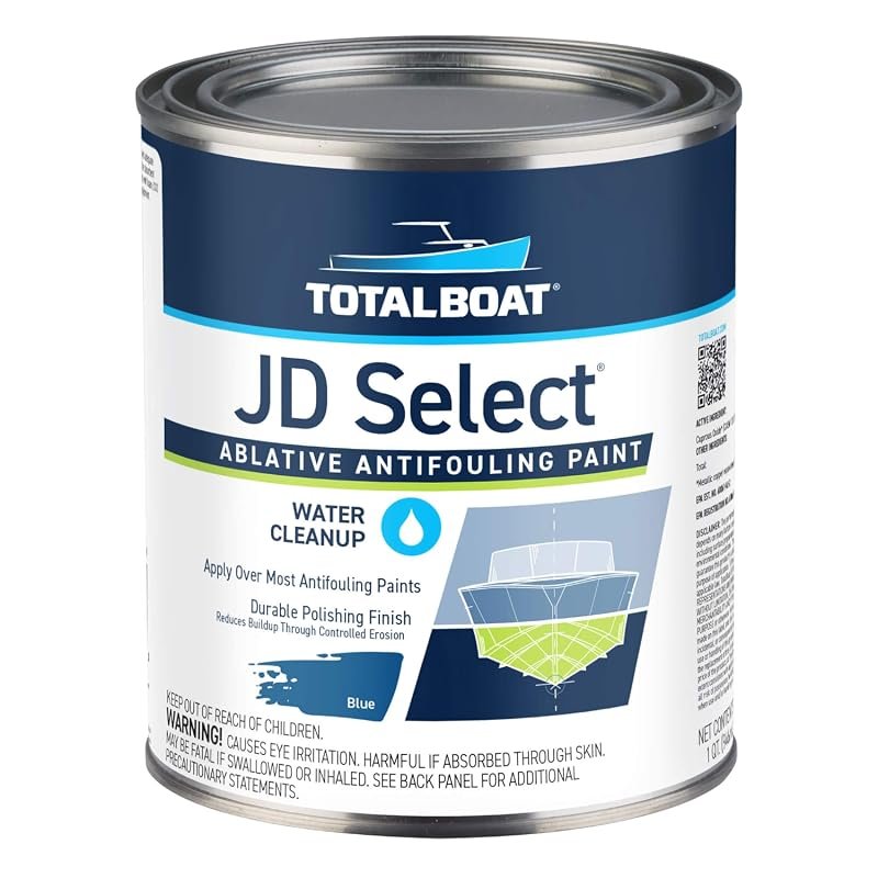 TotalBoat JD Select Water-Based Boat Antifouling Bottom Paint – Blue Qu