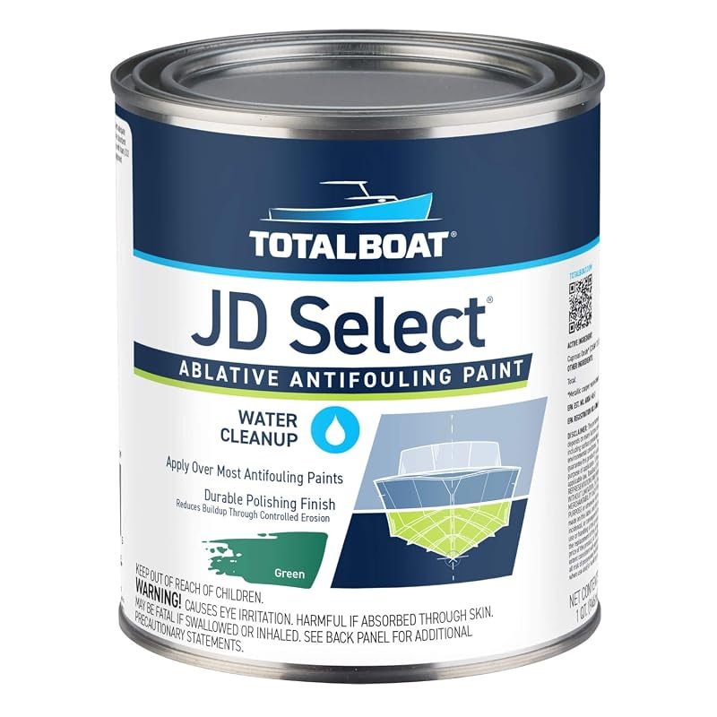 TotalBoat JD Select Water-Based Boat Antifouling Bottom Paint – Green 