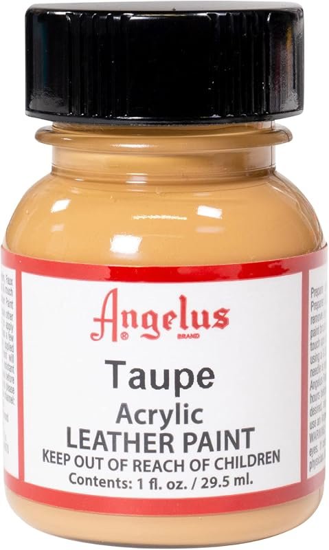 Angelus 1 oz Taupe Acrylic Paint, versatile color for leather crafting