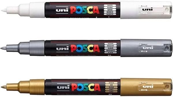 Authentic Posca Marker Set – Professional-Grade Paint Markers in White