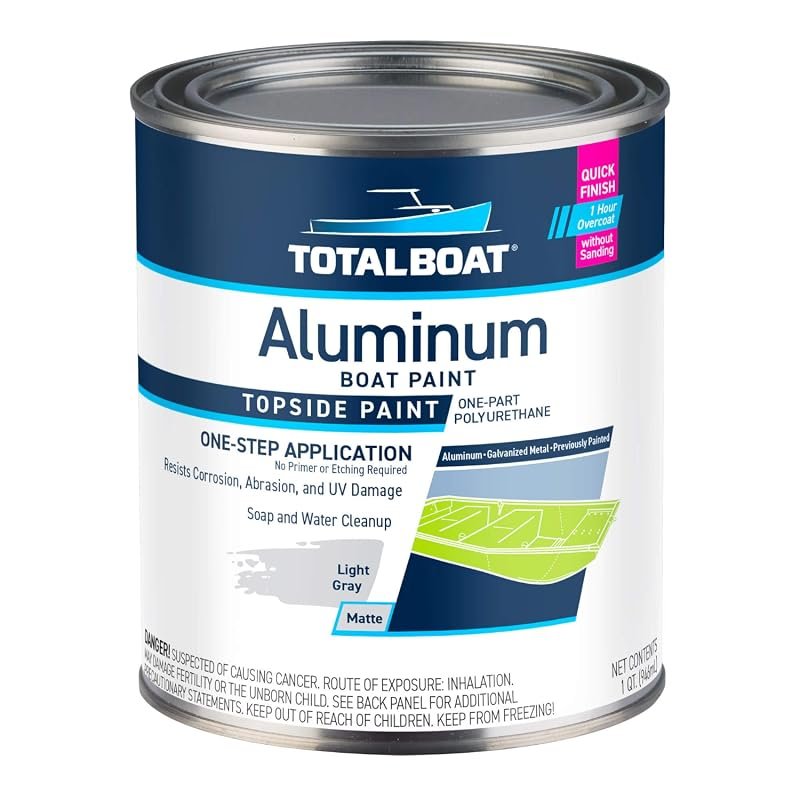 TotalBoat Aluminum Boat Marine Topside Paint Delivers Durable Protecti