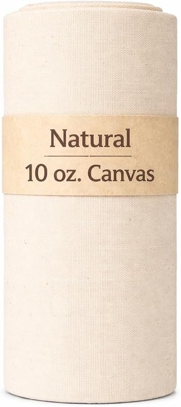 Sedona Designz 10oz Heavy Cotton Duck Canvas Fabric, 60-Inch Wide, Durable 100% Cotton