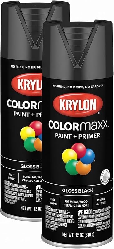 Krylon COLORmaxx Spray Paint and Primer for Indoor/Outdoor Use in Glos