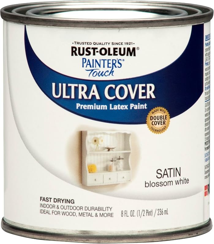 Rust-Oleum Painter's Touch Latex Brush-On Paint in satin blossom white