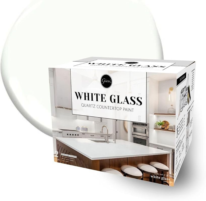 Giani Easy Epoxy Quartz Countertop Paint Kit for White Glass, durable