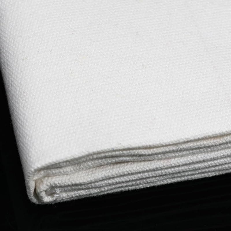10oz Heavy Duty Cotton Canvas Fabric, 60x40 Inches, Thick Duck Cloth for Painting, Sewing, and Crafts