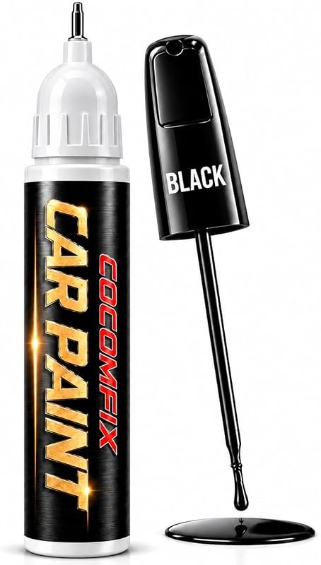Black Car Touch Up Paint Pen for Chips and Scrapes, Professional Auto Scratch Repair