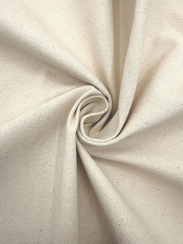 Eovea 10oz Cotton Duck Canvas Fabric, 60-Inch Wide, 100% Cotton Duck for Upholstery and Aprons