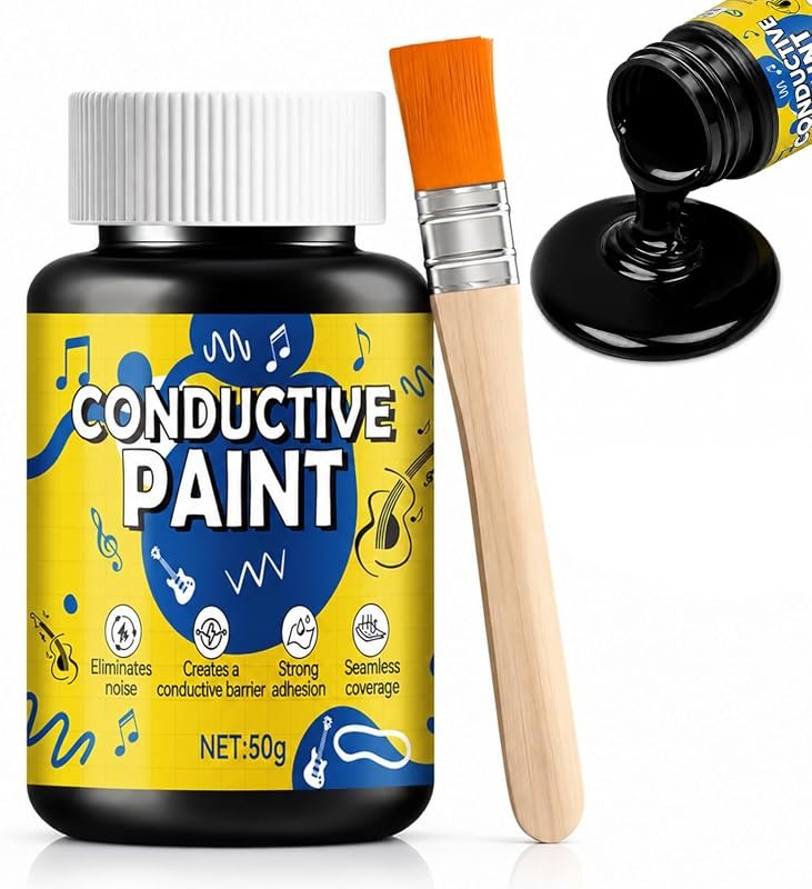 GuitarShielding Conductive Paint 50g Reduces Noise for Guitar Cavities