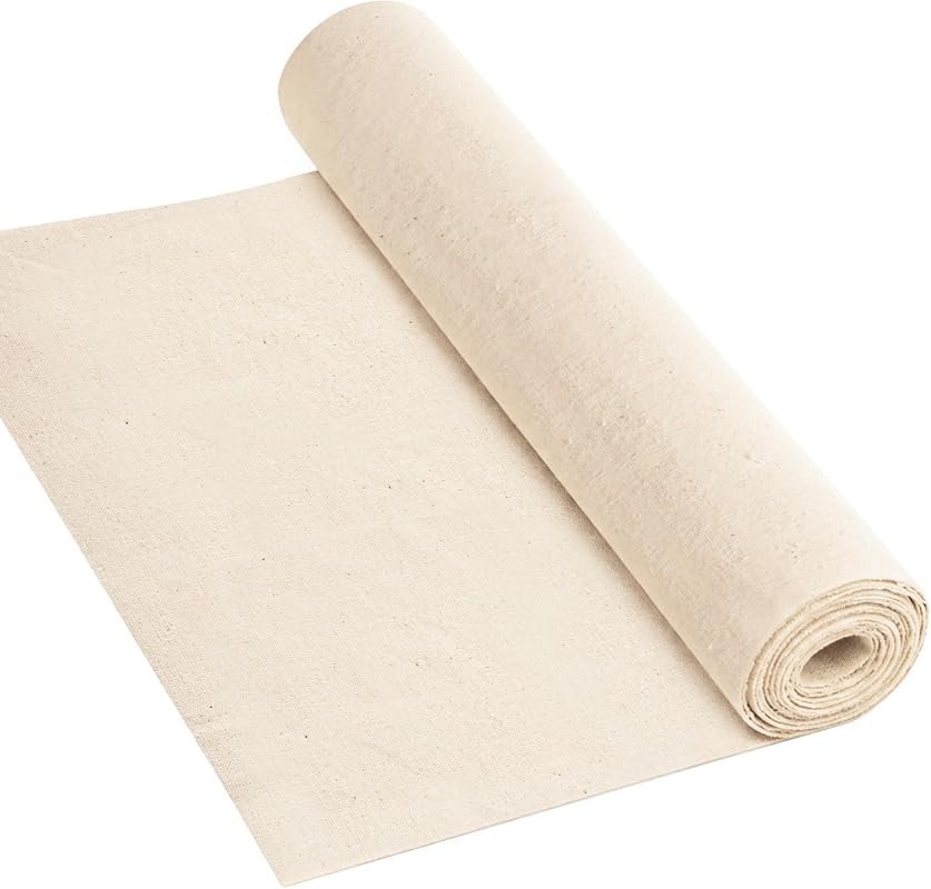 5 oz Lightweight Canvas Fabric, Soft Unbleached Cotton Blend, 60-Inch