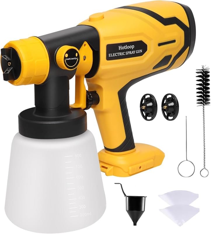 DEWALT 20V Cordless Paint Sprayer Compatible with DEWALT Battery, Indo